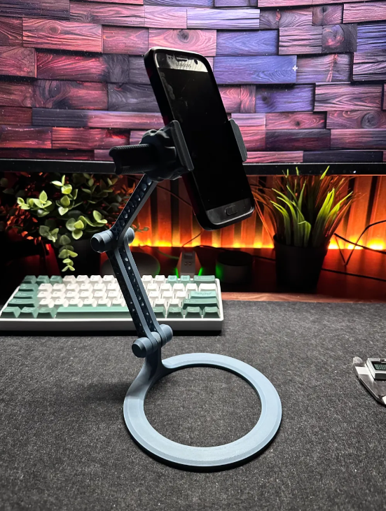 Adjustable Arm Phone Stand — 3D printed by Moon Studio 3D